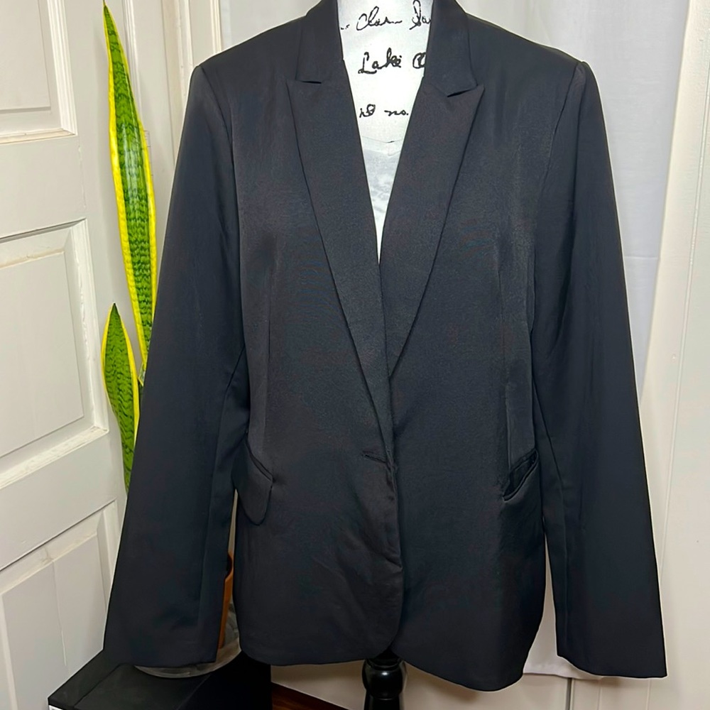Black Business Blazer Coat
